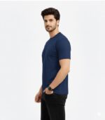 Blue Round Neck T-Shirt - Image 2