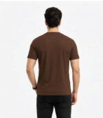 Brown Round Neck T-Shirt - Image 4