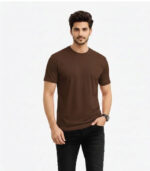 Brown Round Neck T-Shirt